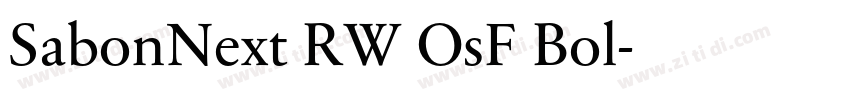 SabonNext RW OsF Bol字体转换 SabonNext RW OsF Bol字体转换